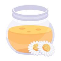 An editable flat icon of bee comb vector