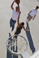 vista de baloncesto de la calle foto