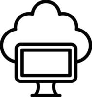 Cloud Computing Icon Style vector