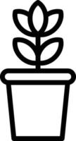 Plant Pot Icon Style vector