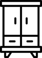 Cupboard Icon Style vector