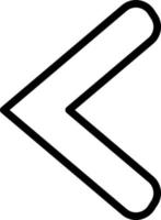 Left Chevron Icon Style vector