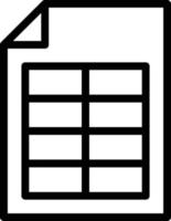 Spreadsheet Icon Style vector