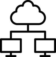 Cloud Computing Icon Style vector