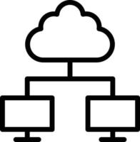 Cloud Computing Icon Style vector