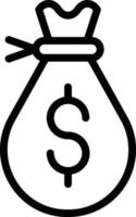 Money Bag Icon Style vector