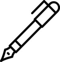 Fountain Pen Icon Style vector