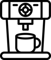 estilo de icono de máquina de café vector