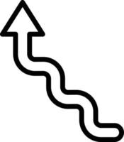 Zigzag Arrow Icon Style vector