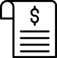 Bill Icon Style vector