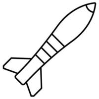 cohete de misiles que puede modificar o editar fácilmente vector