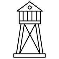 torre de observación que puede modificar o editar fácilmente vector