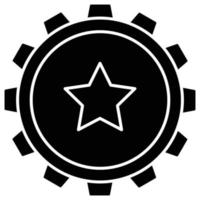 insignia de estrella que puede modificar o editar fácilmente vector