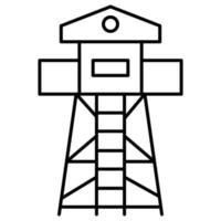 Observatory tower   which can easily modify or edit vector