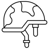 casco de soldado que puede modificar o editar fácilmente vector