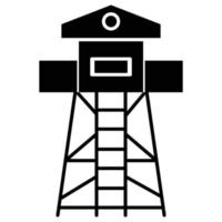 Observatory tower   which can easily modify or edit vector