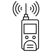 walkie talkie que puede modificar o editar fácilmente vector