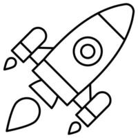 cohete de misiles que puede modificar o editar fácilmente vector