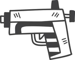 Hand Drawn toy gun for kids illustration vector