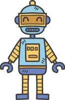 Hand Drawn robot toy for kids illustration vector