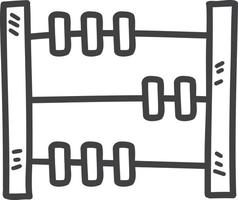 Hand Drawn abacus toys for children illustration vector