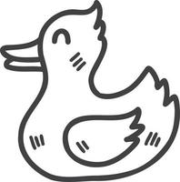 Hand Drawn cute ducklings illustration vector