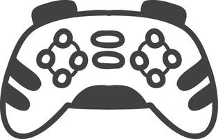 Hand Drawn portable game joystick illustration vector