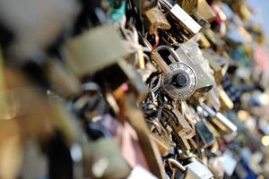 Paris, France, 2022 - Love locks in Paris photo