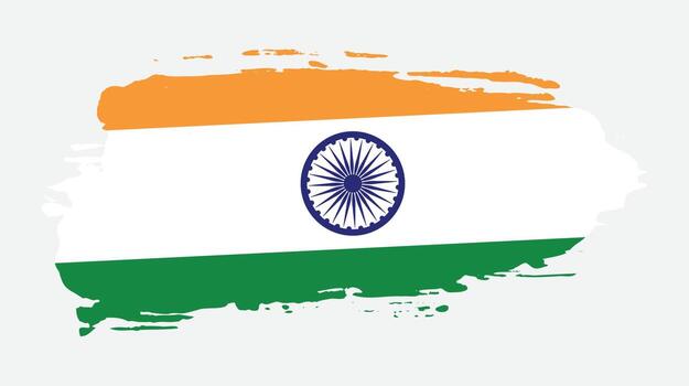 Texture effect India flag vector