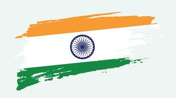 vector de bandera india angustiado desvanecido