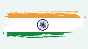 Indian grunge style flag vector
