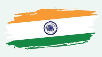 New India grungy flag vector