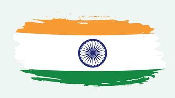 vector de bandera de grunge de india profesional