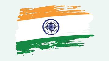 Splash grungy India flag design vector