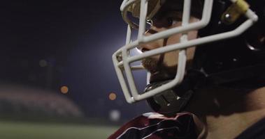 Closeup Portrait Of American Football Player photo