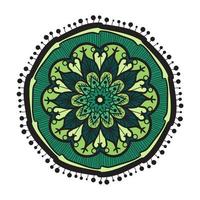 Mandala Line Template vector