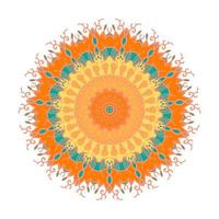 Mandala Line Template vector