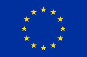 Flag of European Union. Symbol of Independence Day, souvenir soccer game, button language, icon. vector
