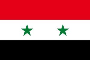 Flag of Syria. Symbol of Independence Day, souvenir soccer game, button language, icon. vector