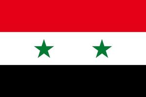 Flag of Syria. Symbol of Independence Day, souvenir soccer game, button language, icon. vector