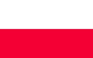 Flag of Poland. Symbol of Independence Day, souvenir sport game, button language, icon. vector