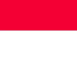 Flag of Monaco. Symbol of Independence Day, souvenir sport game, button language, icon. vector