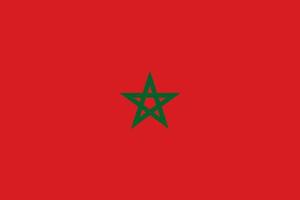 Flag of Morocco. Symbol of Independence Day, souvenir soccer game, button language, icon. vector