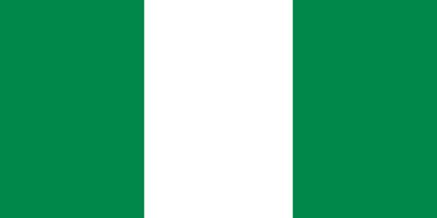 bandera de nigeria. símbolo del día de la independencia, partido de fútbol de recuerdo, lenguaje de botones, icono. vector