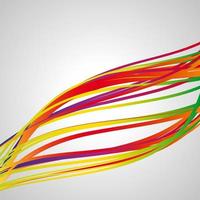 Waves lines. Multicolor abstract bright background. Elements for design. Eps10. vector