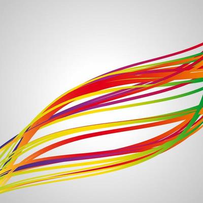 Waves lines. Multicolor abstract bright background. Elements for design. Eps10.