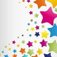 Stars background, abstract vector design pattern, colorful elements on a white background.