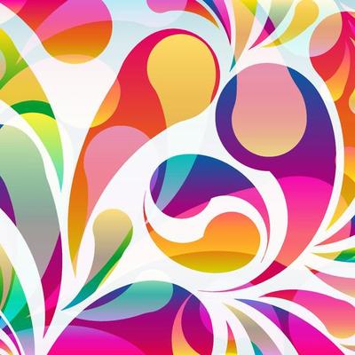 Abstract colorful arc-drop background. Vector.