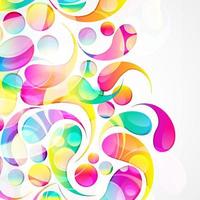 Abstract colorful arc-drop background. Vector. vector