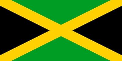 bandera de Jamaica. símbolo del día de la independencia, juego deportivo de recuerdo, idioma de botones, icono. vector